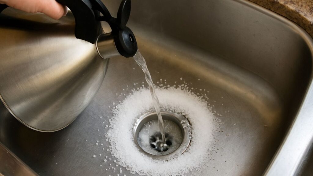 Desentupir o ralo da pia pode ser uma tarefa frustrante, mas o sal grosso é uma solução econômica e eficaz