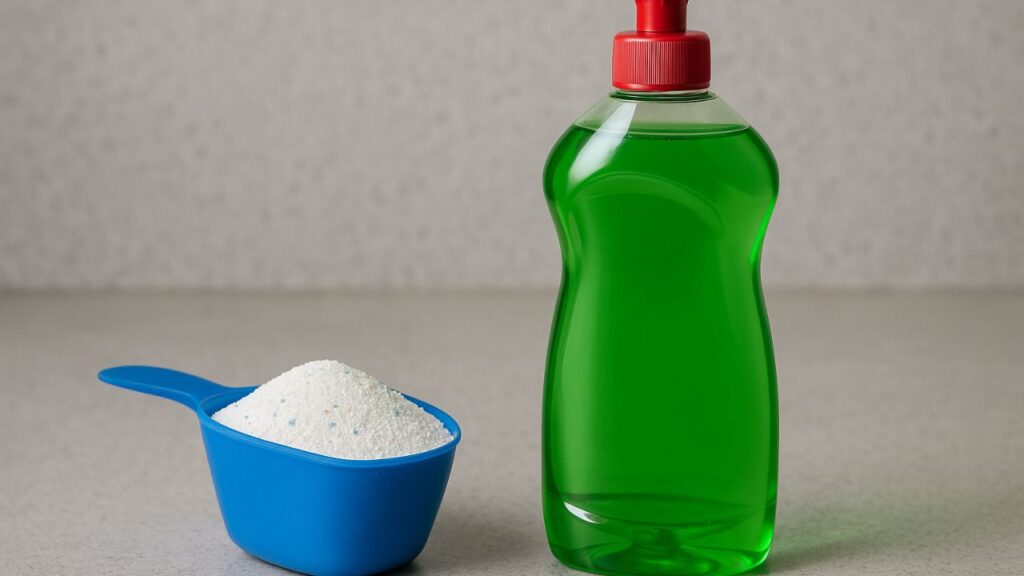 Misturar sabão em pó com detergente pode parecer prático para potencializar a limpeza, mas será realmente eficiente