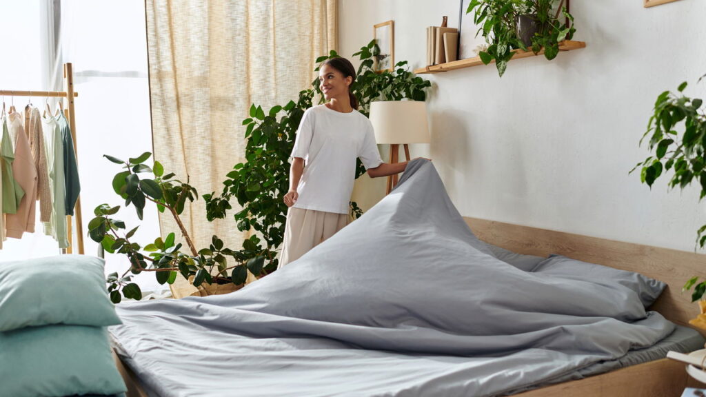Como manter a roupa de cama fresca com o hábito de arejar