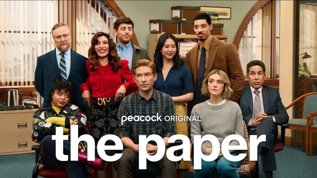 Michael Scott e Jim surpreendem elenco de The Paper no primeiro dia de gravação