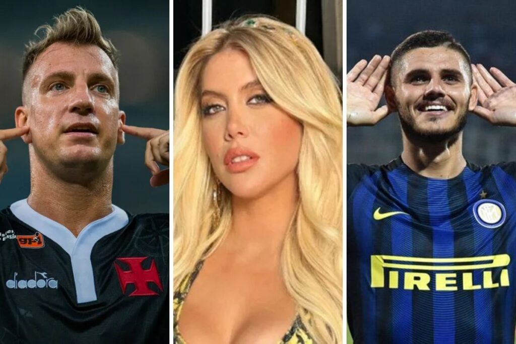 Máxi López, Wanda Nara e Mauro Icardi. Foto: Reprodução