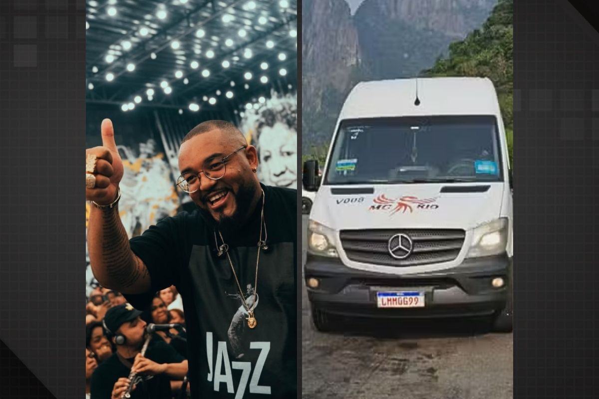 Van da equipe do cantor Tiee é roubada na Linha Amarela