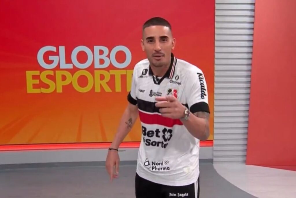 Thiago Galhardo no Globo Esporte PE