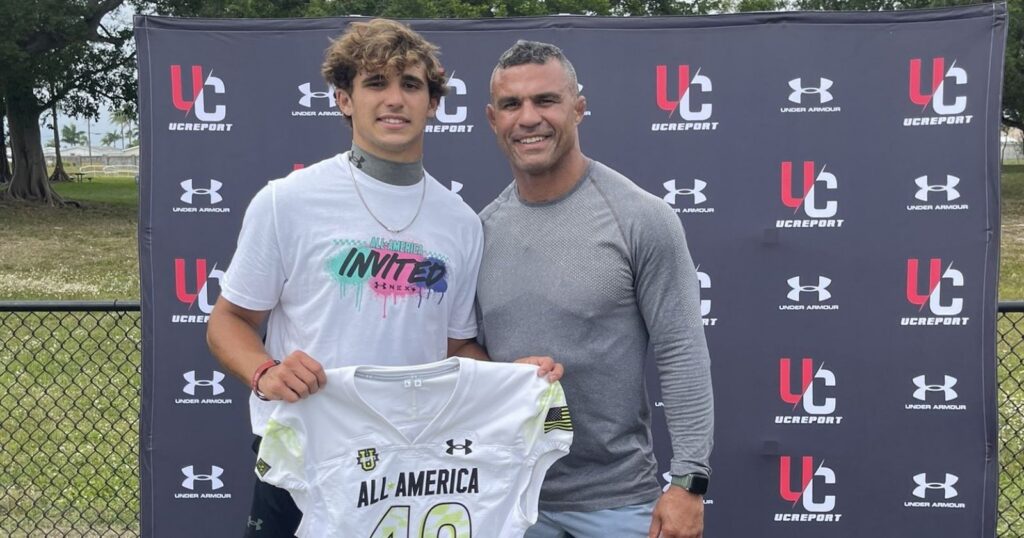 Davi Belfort e seu pai, o lutador Vitor Belfort. 