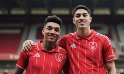 Igor Jesus e Jair, novos jogadores do Nottingham Forest.