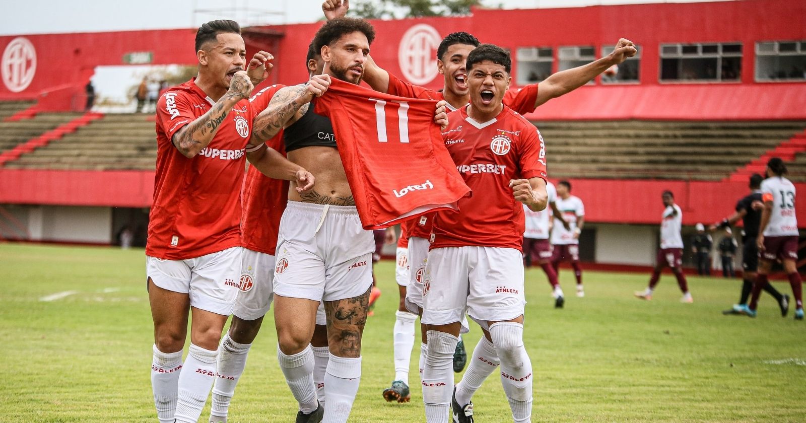 Iacovelli artilheiro do America. Foto: João Carlos Gomes/America.