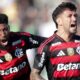 Arrascaeta comemorando gol com Emerson Royal. Foto: Gilvan de Souza/Flamengo