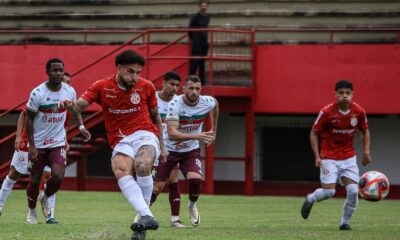 Gol de Iacovelli pelo America. Foto: João Carlos Gomes/America.