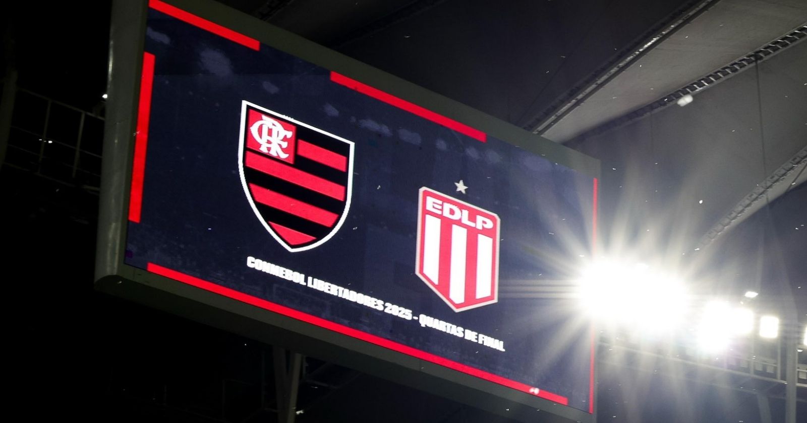 Flamengo x Estudiantes Libertadores. Foto: Divulgação X/@flamengo