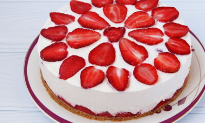 Receita de bolo de morango perfeita