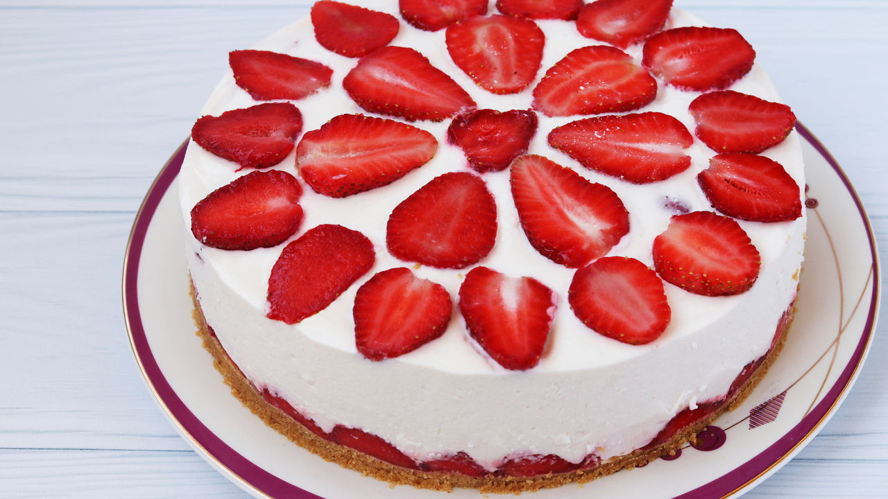 Receita de bolo de morango perfeita