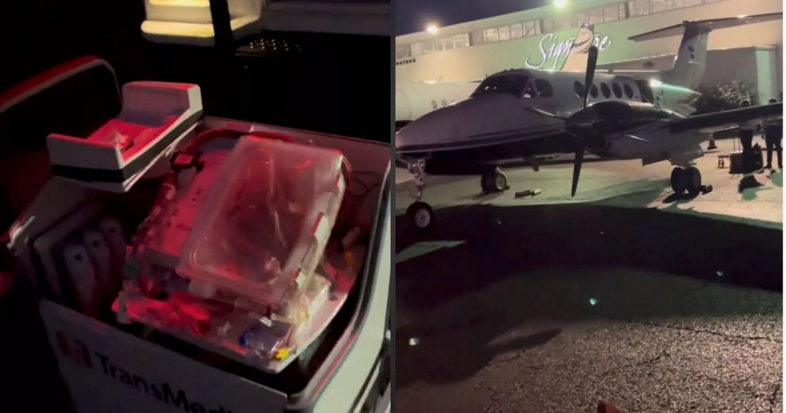 Vídeo viral mostra coração sendo transportado batendo em caixa especial para transplante