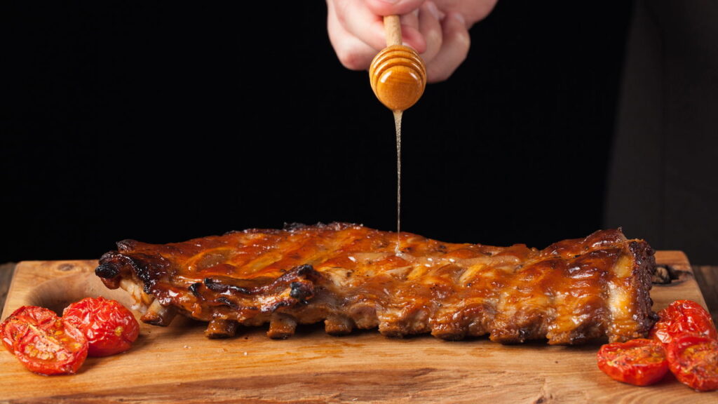 Receita de costelinha assada com mel
