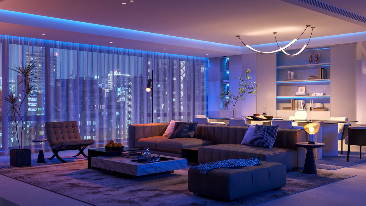 Iluminação que deixa ambientes modernos e elegantes