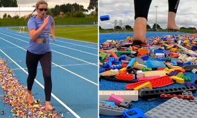 Quem nunca? Mãe transforma dor de pisar em Lego em recorde Guinness