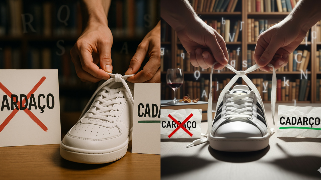 Cadarço ou cardaço? Poucos sabem qual é o certo