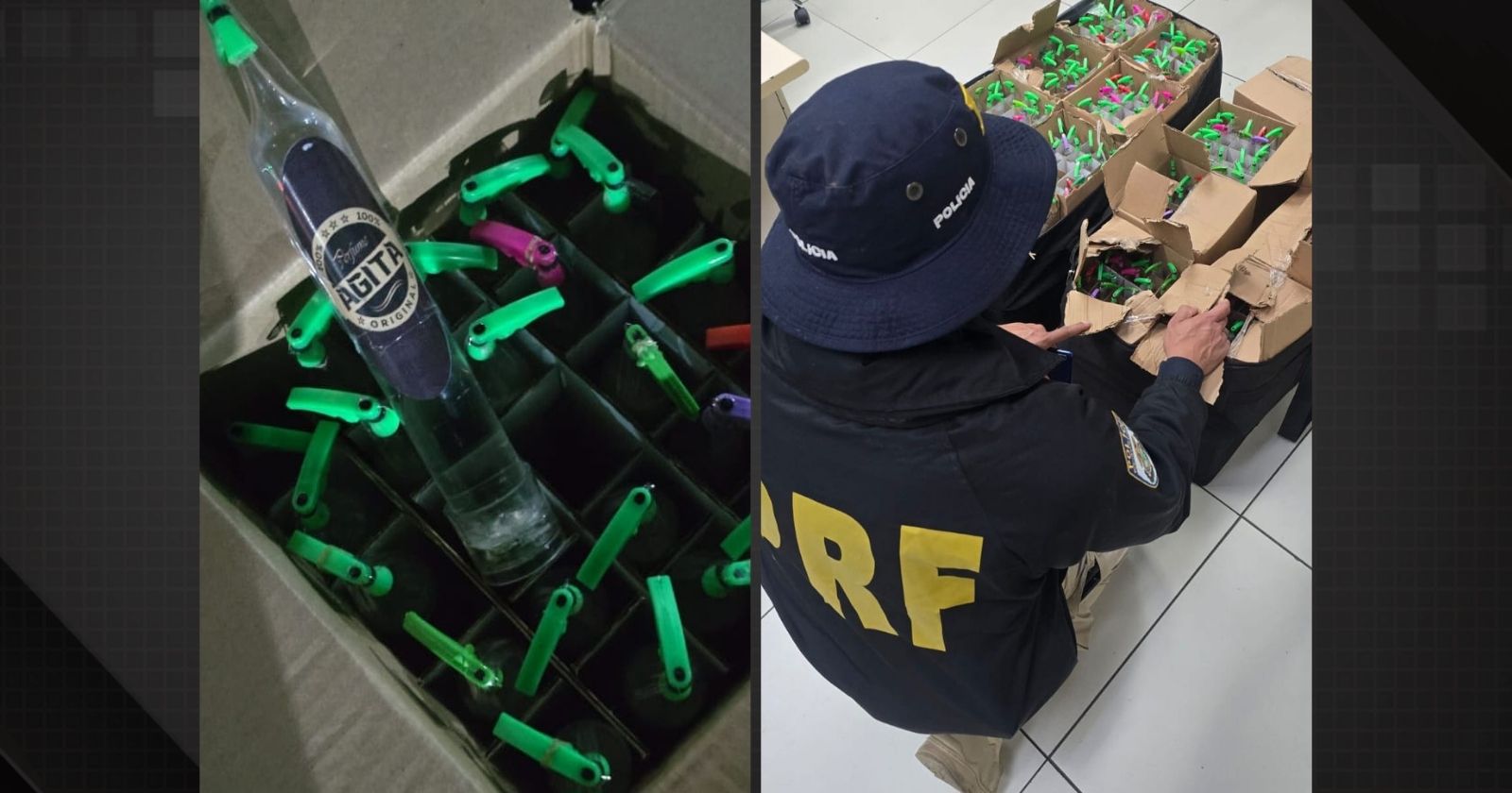 Passageira é presa com 775 frascos de lança-perfume na BR-040