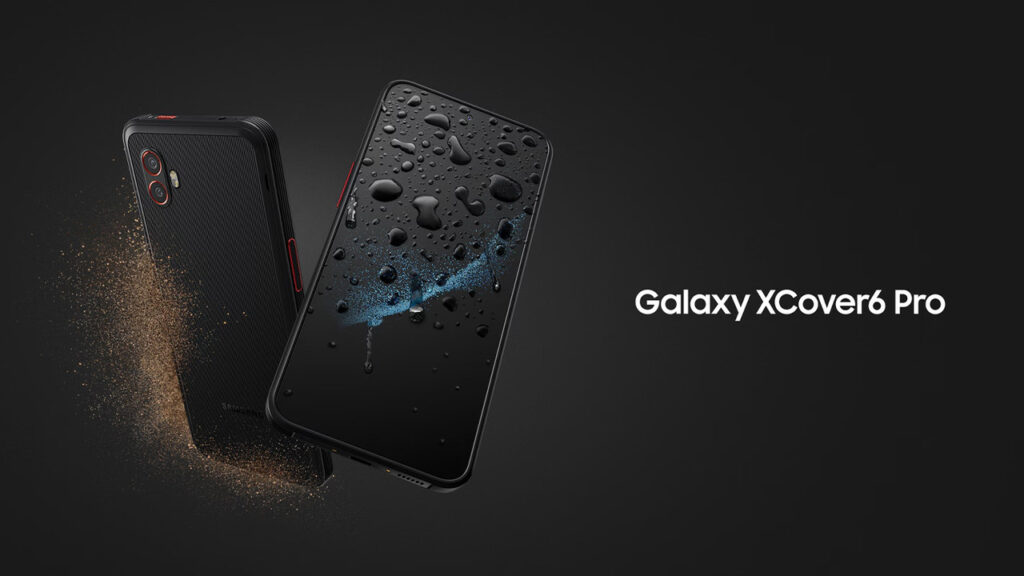 O smartphone resistente à água com tela reforçada
