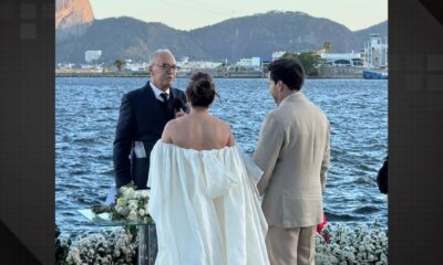 Rodrigo Maia se casa com Vanessa Rahal em cerimônia na Ilha Fiscal