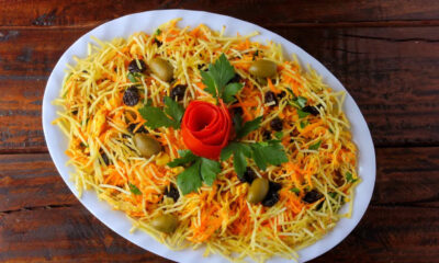 Salpicão de frango deliciosa que brilha em festas e eventos