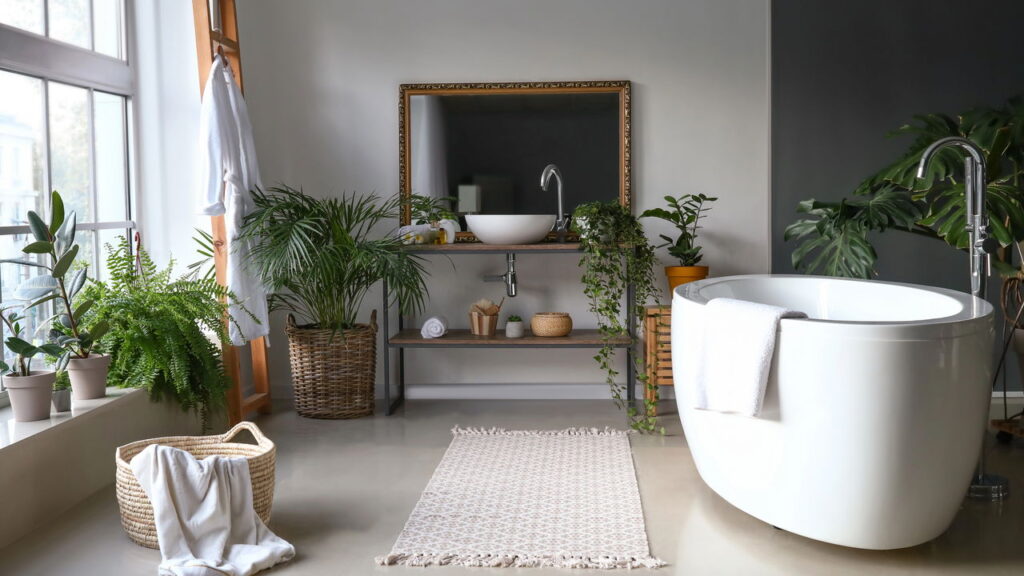 Incorporar plantas no banheiro é uma excelente maneira de revitalizar o espaço, tornando-o mais acolhedor e sofisticado. Além de embelezarem o ambiente, plantas ajudam no controle da umidade