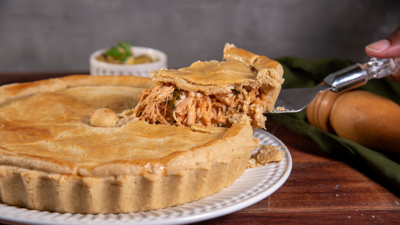 Receita de torta de frango que minha vó fazia para o almoço