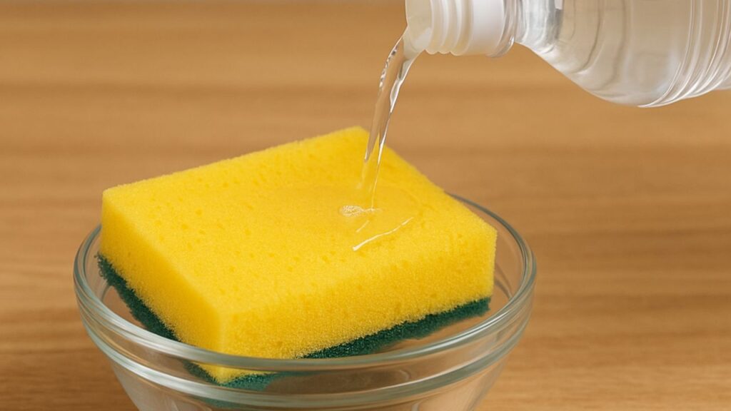 Manter a esponja de cozinha limpa é essencial para prevenir a propagação de germes e bactérias nocivas, e uma das soluções naturais mais eficazes é o vinagre