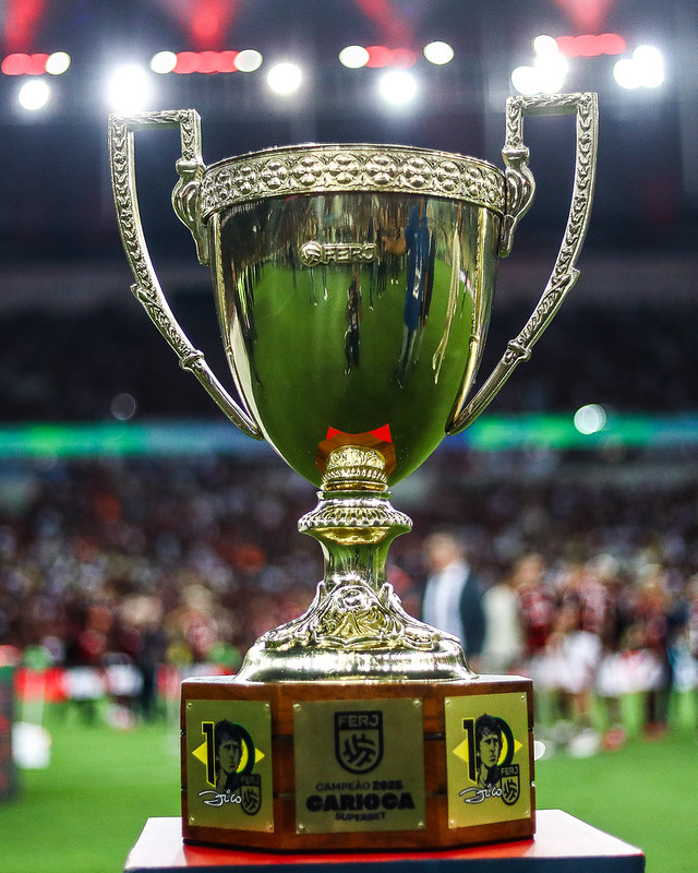 Taça do Campeonato Carioca. Foto: Gilvan de Souza/Flamengo