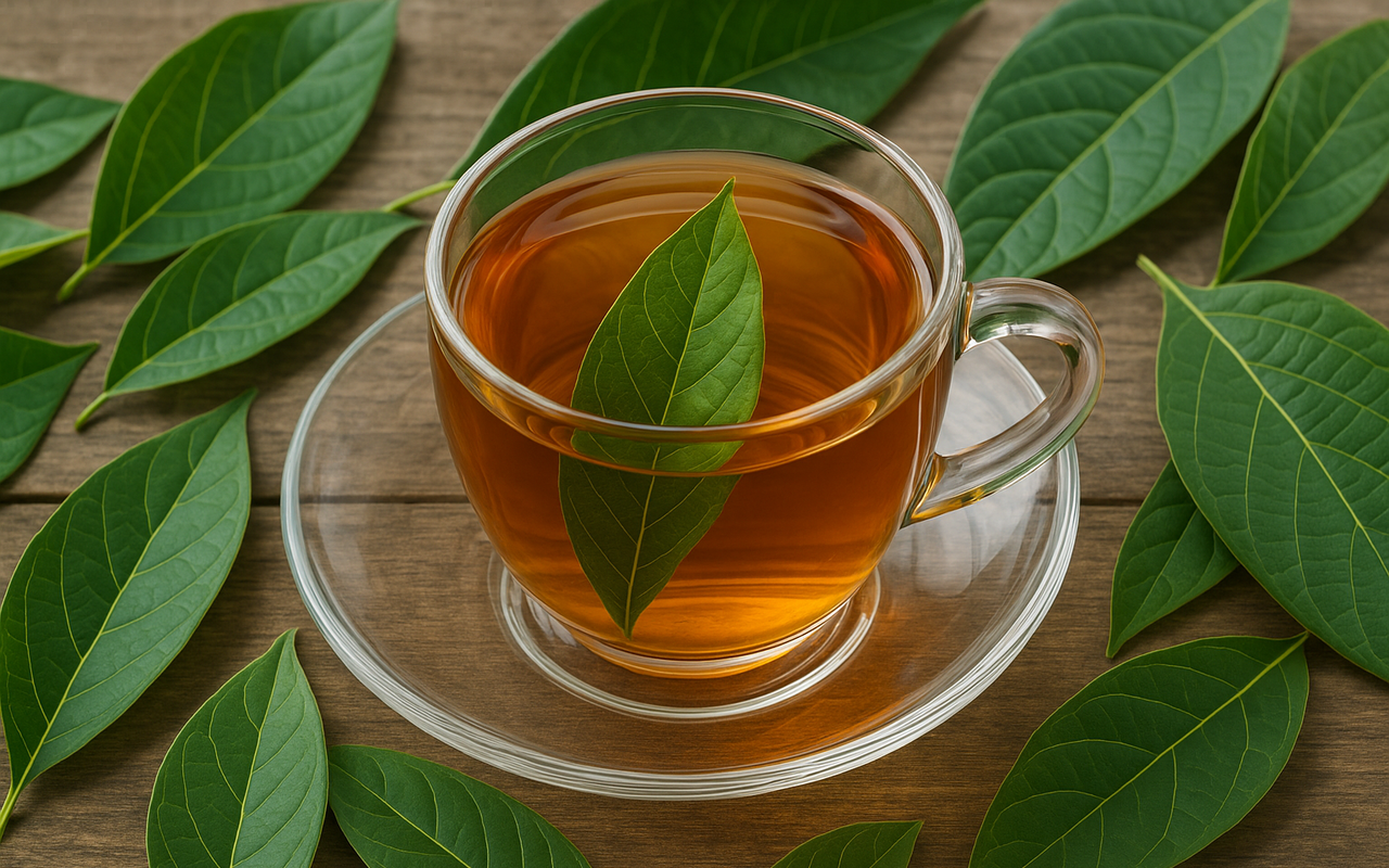 Receita de chá de folha de abacate que virou febre entre os amantes da vida saudável