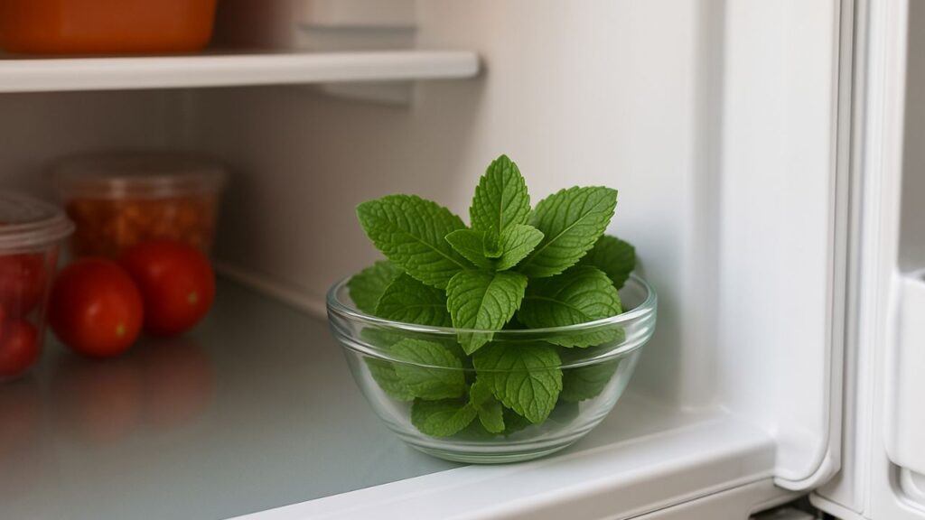 Você sabia que a hortelã fresca na geladeira pode melhorar o ambiente da sua cozinha? Muito além de seu uso culinário, a hortelã atua diretamente na atmosfera