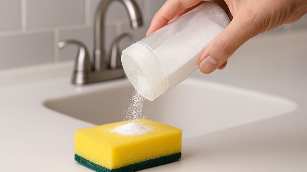 O bicarbonato de sódio é amplamente reconhecido como um aliado na limpeza doméstica