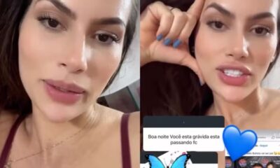 Esposa de Amado Batista reage a montagens viralizadas e fake news de gravidez