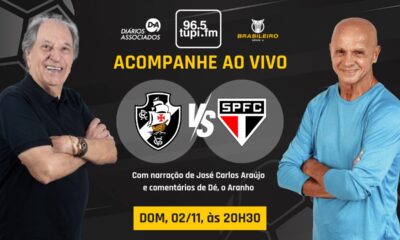 Vasco e São Paulo ao vivo