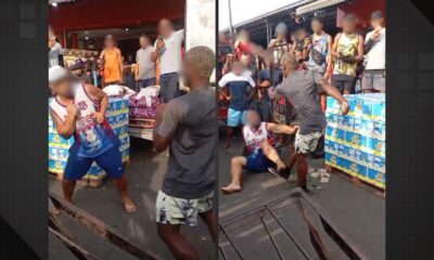Vídeo mostra dois homens brigando em plena luz do dia no Ceasa