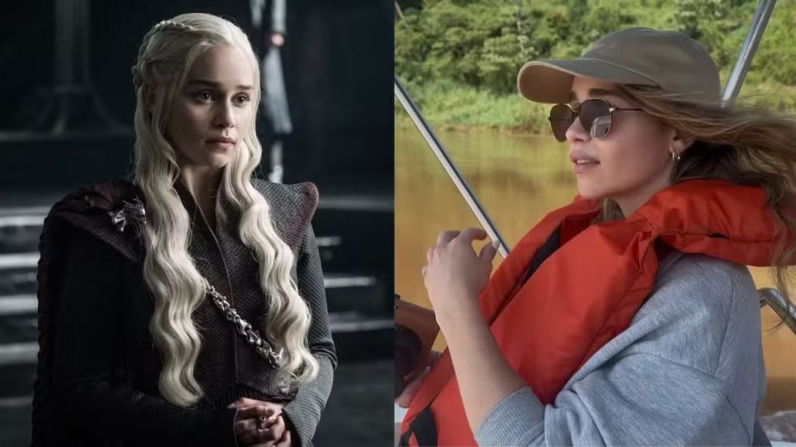 Emilia Clarke, de Game of Thrones, visita as Cataratas do Iguaçu durante férias