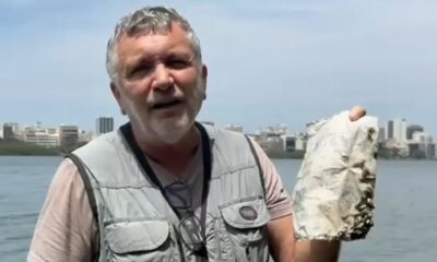 Poluição sem fim: Embalagem de 30 anos atrás é achada na Lagoa Rodrigo de Freitas