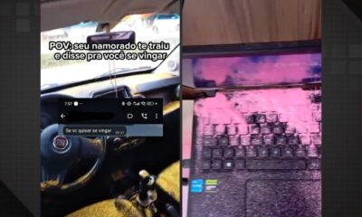 mulher cobre carro e apartamento do ex de glitter após traição; vídeo