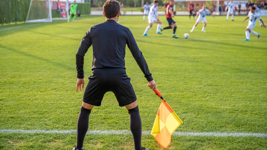 Pela primeira vez na história do futebol, um cartão roxo foi usado em uma partida da Copa do Mundo
