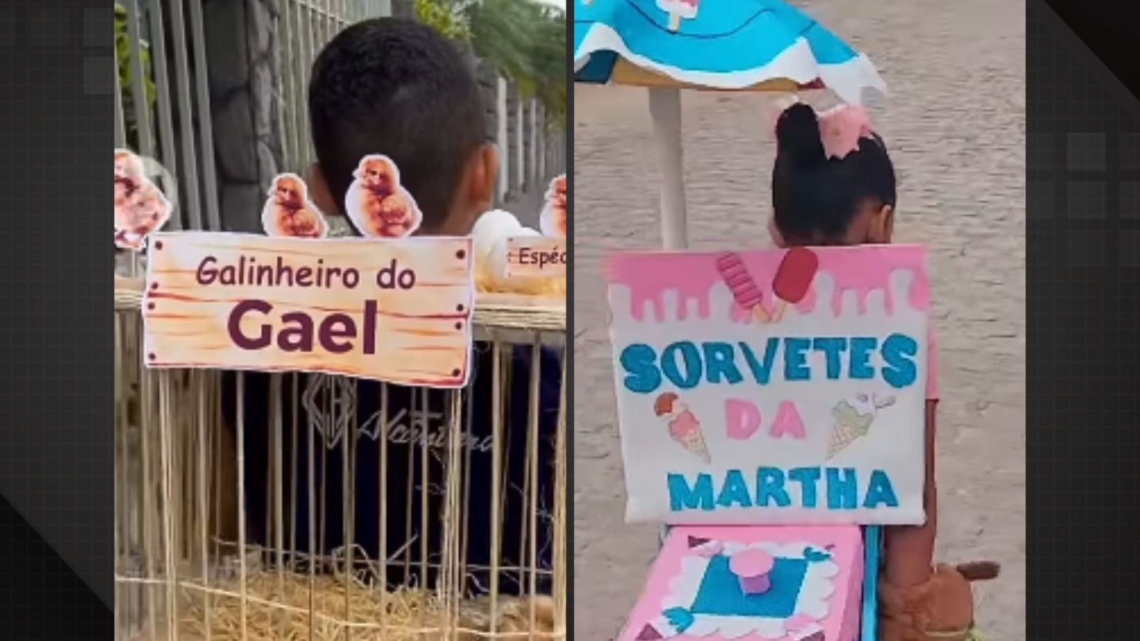 Crianças exibem mochilas malucas no Dia das Crianças