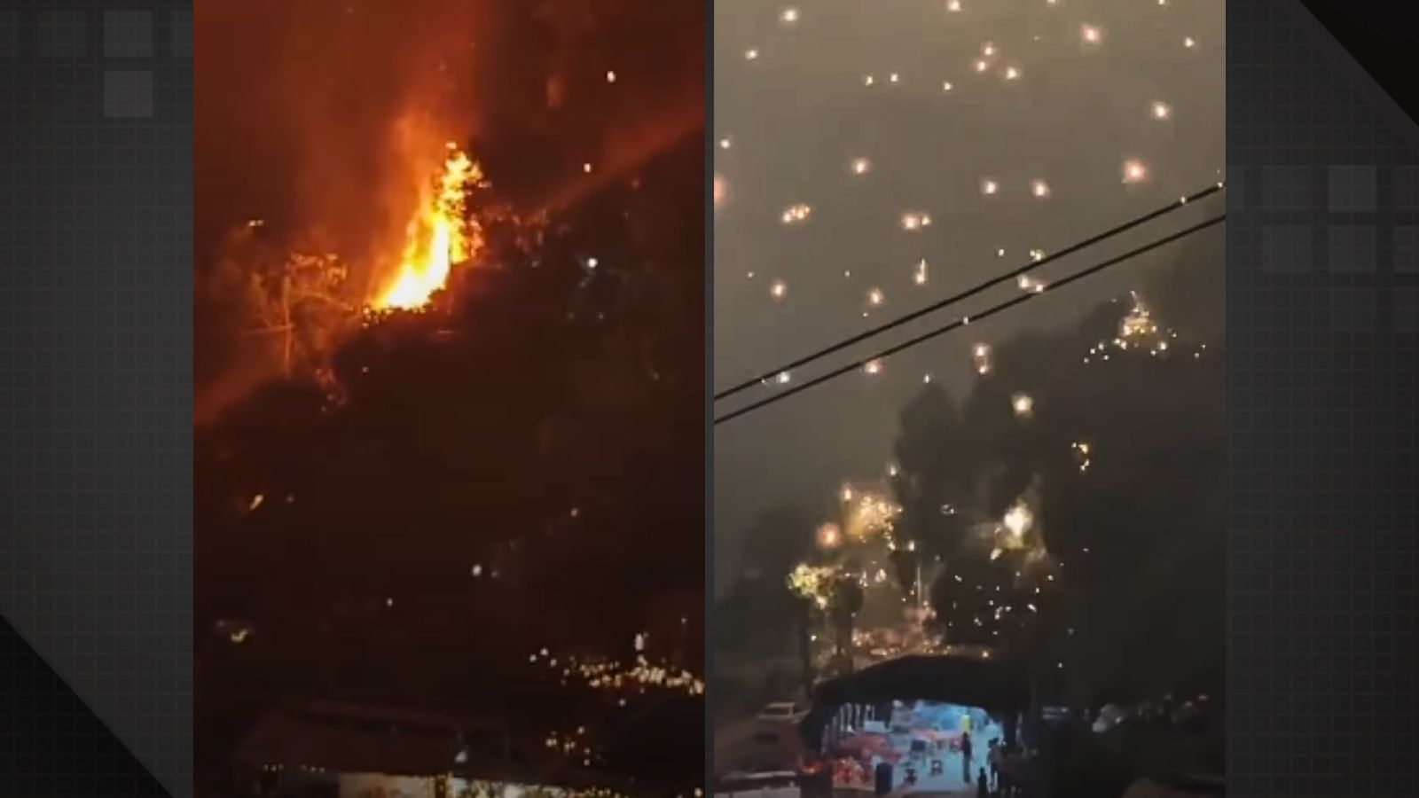 Show de drones pega fogo e causa pânico em Liuyang, China