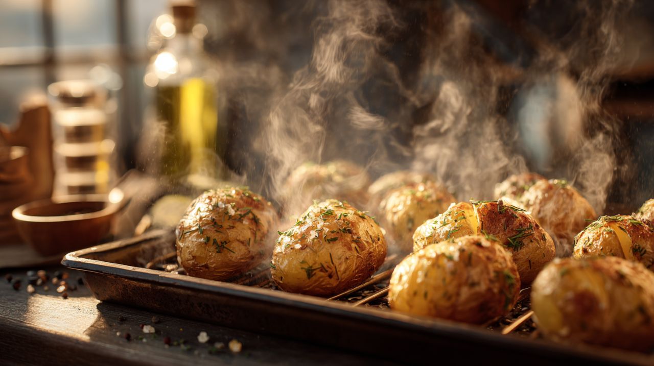 Receita de batatas assadas que ficam mais crocantes que frita e sem gordura