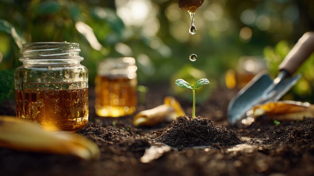Usei vinagre com casca de banana nas plantas e meu jardim virou ouro em poucos dias
