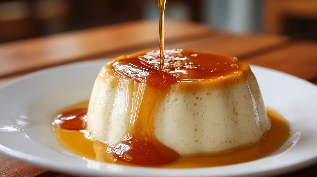 Receita de pudim de leite sem ovos que fica macio e cremoso, e muito fácil de fazer