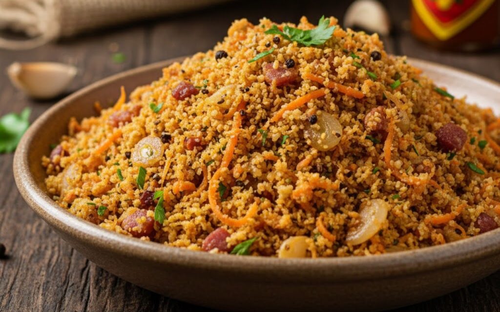 A farofa de cenoura que está roubando a cena nos churrascos brasileiros