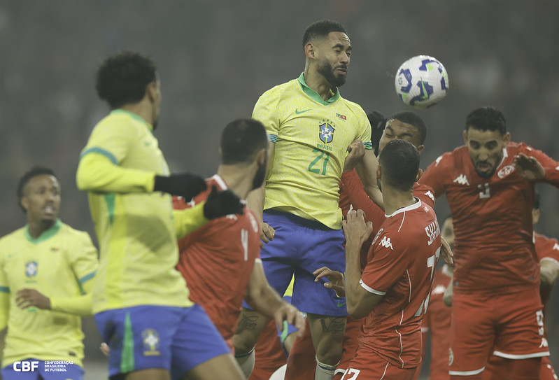 Seleção Brasileira x Tunísia Foto: @rafaelribeirorio / CBF