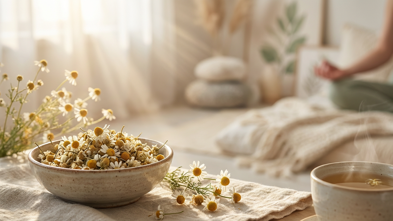 O efeito da camomila no autocuidado vai além do que parece à primeira vista