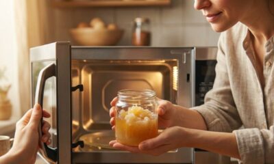 O mel reage de um jeito inesperado quando vai ao micro-ondas