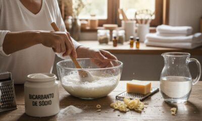 Detergente caseiro poderoso com três ingredientes