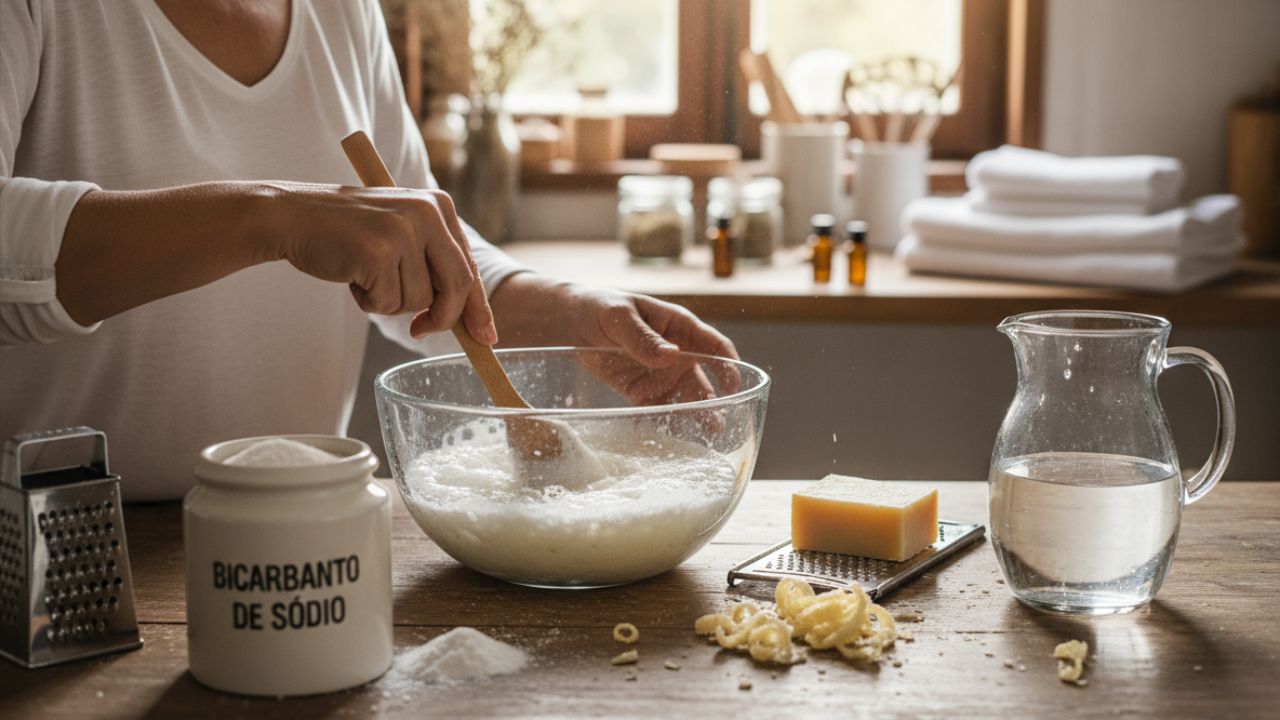 Detergente caseiro poderoso com três ingredientes
