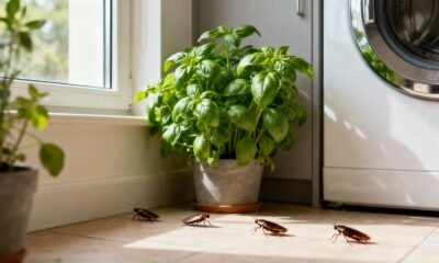 Manjericão é o melhor repelente natural de baratas, basta coloca-ló na cozinha e ver o milagre